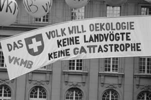 Manifestation contre l'Uruguay Round, Berne, 1992. ETH Library Zurich, Image Archive / Com_L41-0103-0006-0002